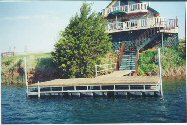 Floating pier/ 12x20 deck at Dean Goll Ranch, Alva, OK